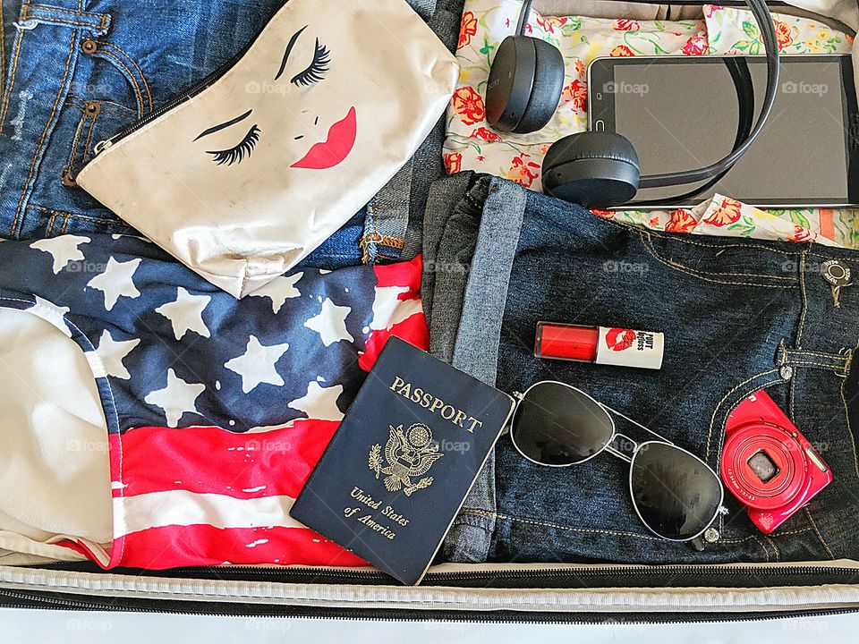 Suitcase for holiday