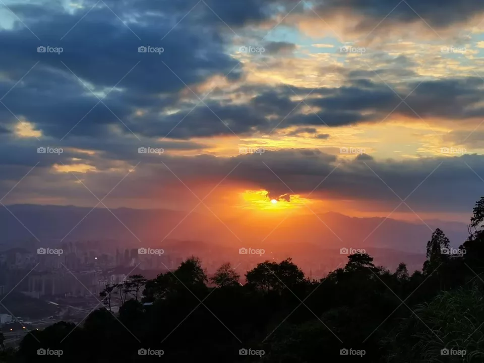鼓岭夕阳余晖