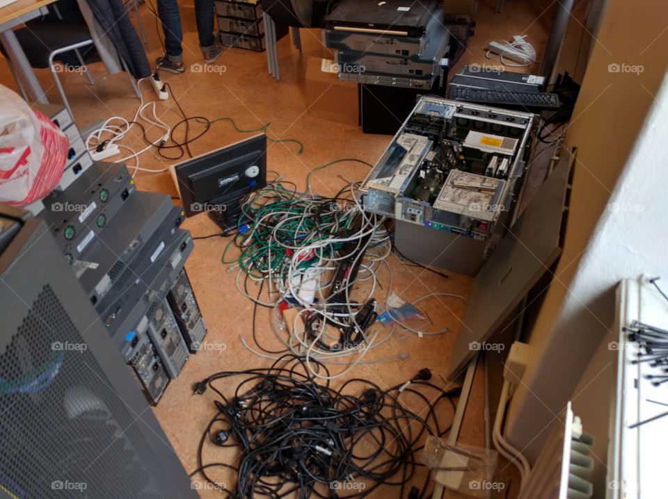 Room, Industry, Technology, Business, Wire