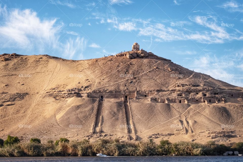Sailing on Nile river in Aswan to Nubian Village