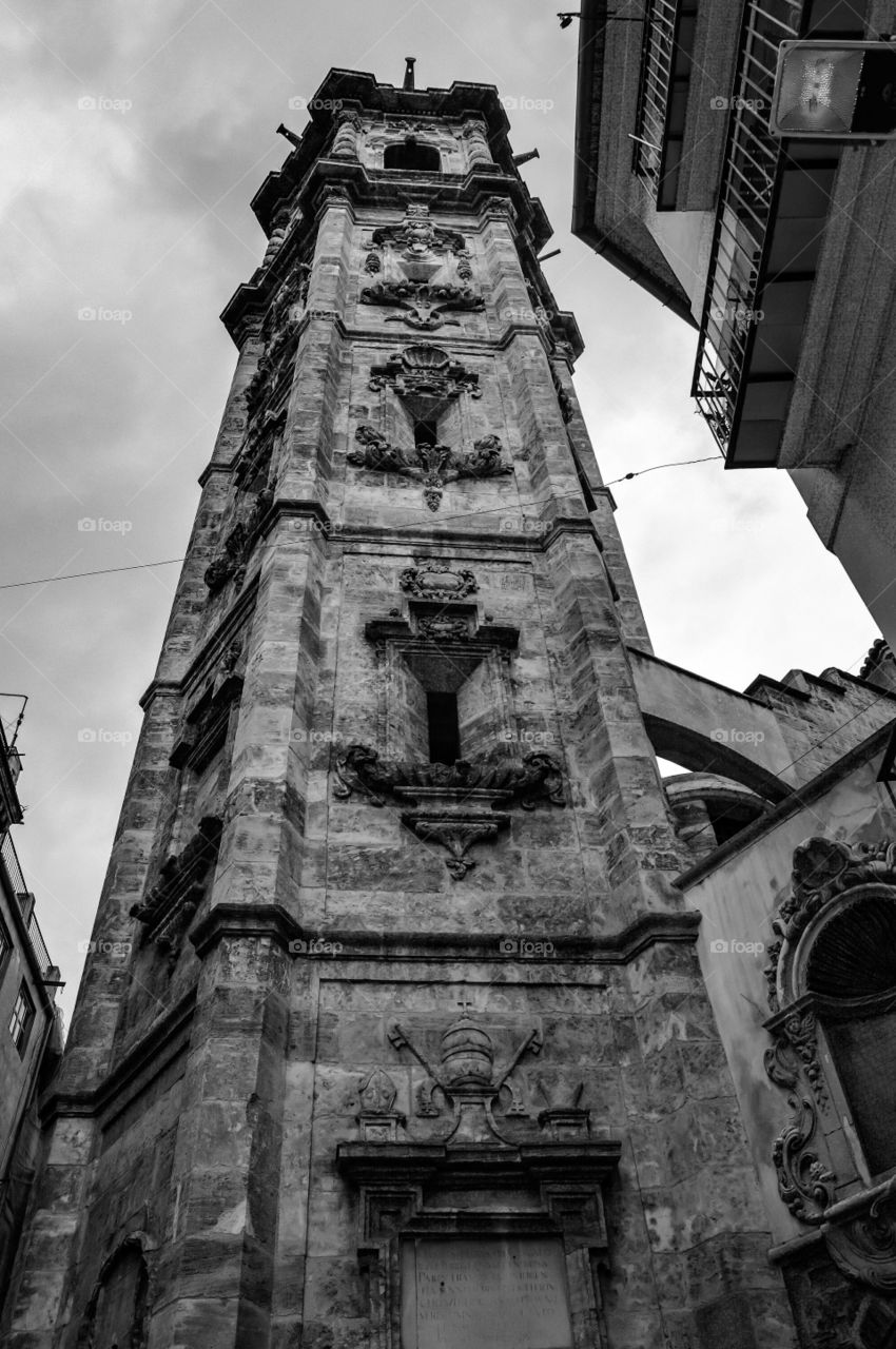 Torre de Santa Catalina. Torre Campanario - Iglesia de Santa Catalina (Valencia - Spain)