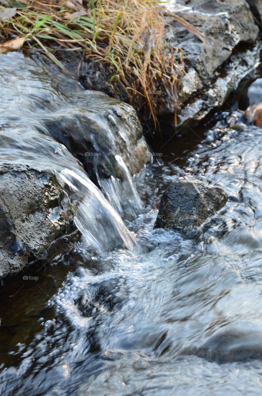 Rushing water