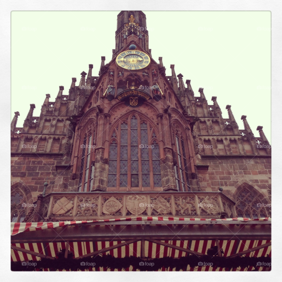 church clock nuremberg germany by apa86