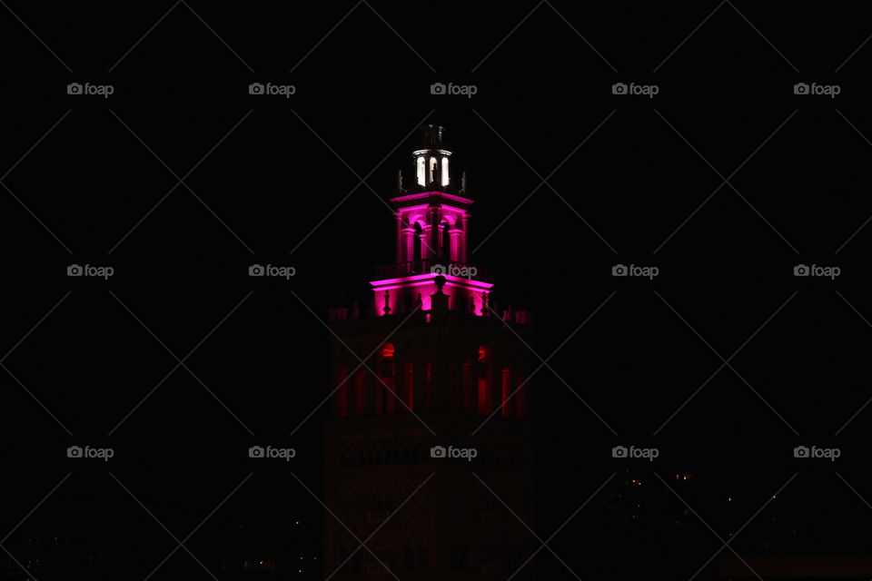 Night View of Kansas City, Missouri, Country Club Plaza