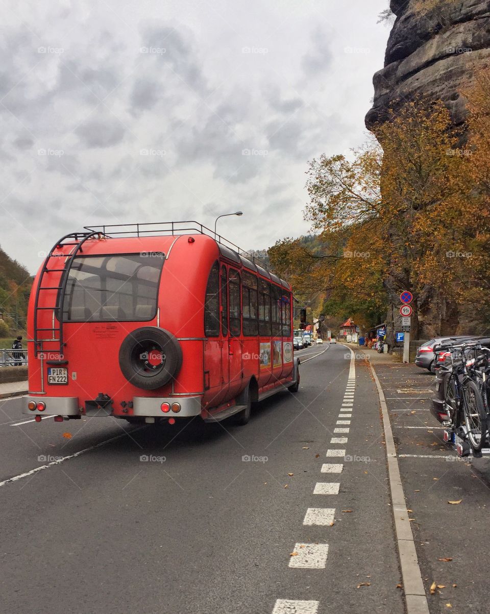 Riding Red Bus