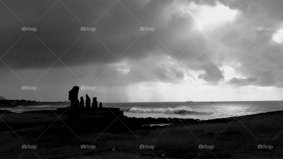 Easter Island storm