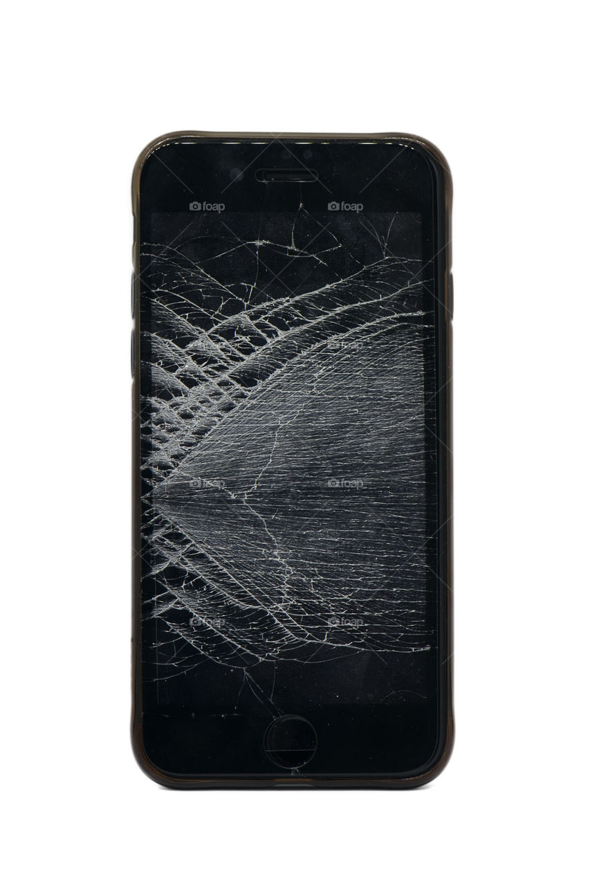 Cell Phone Screen Shattered 