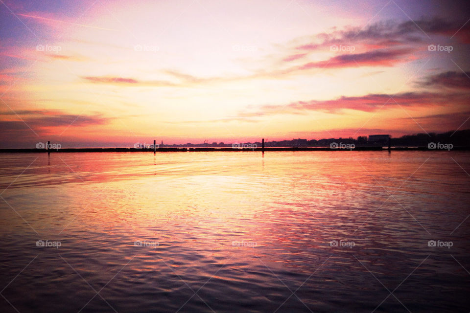 caorle italy sunset sea lagoon by uolza