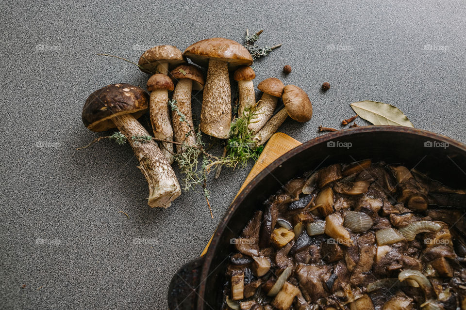 fry mushrooms