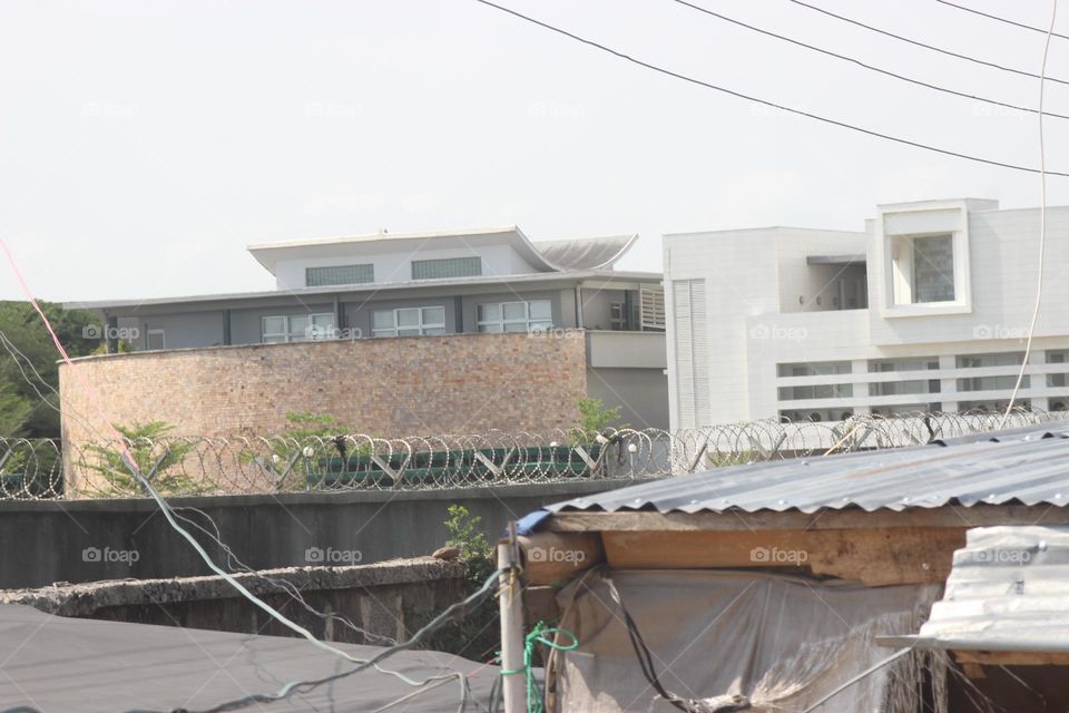 the beautiful skyup African building center of Lagos