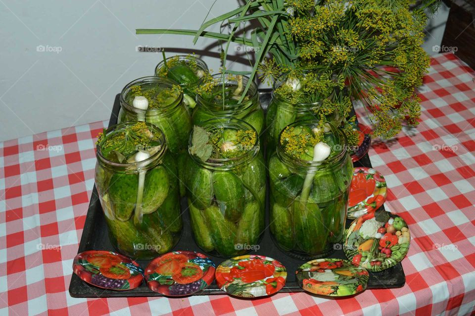 Polish inventory for the winter- Homemade Cucumber pickles preparations