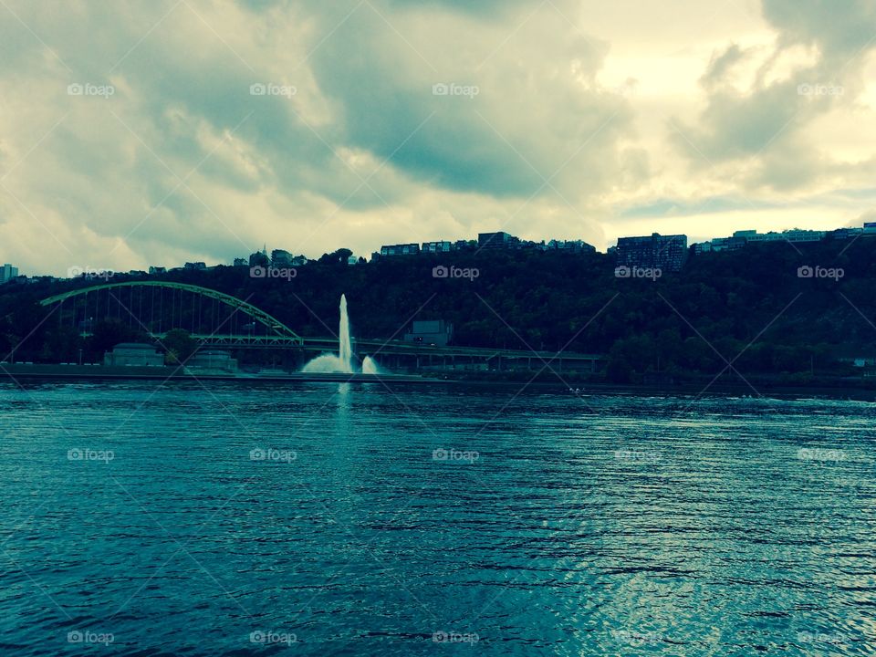 The fountain at Point State Park, Pittsburgh PA. 