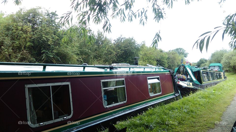 on the towpath