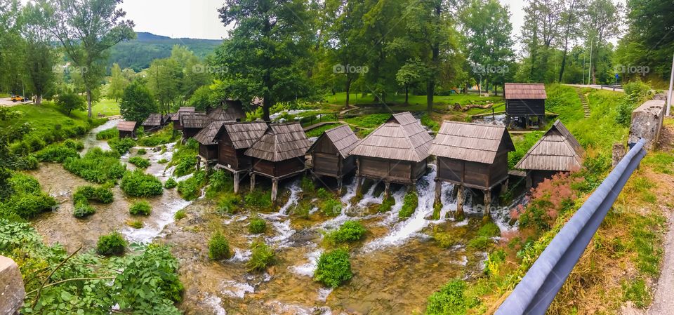 Mill houses in Jajce 