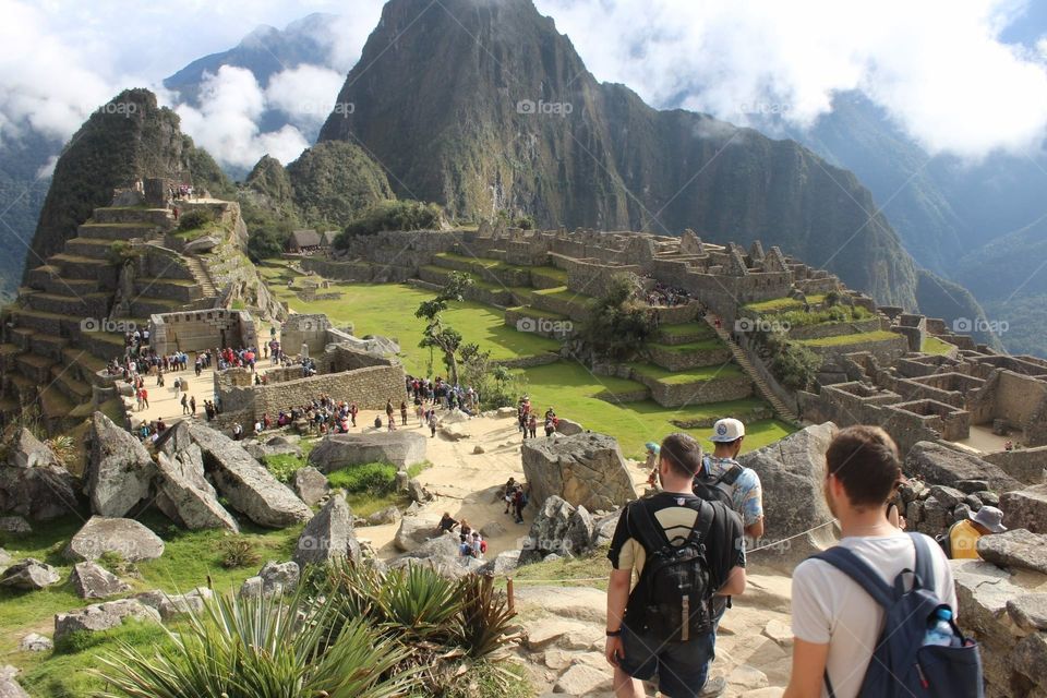 The descent into Machu Pichu.