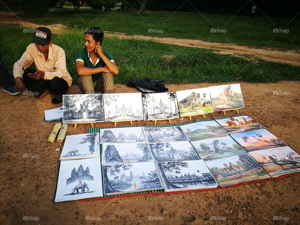 Paintings by Angkor Wat