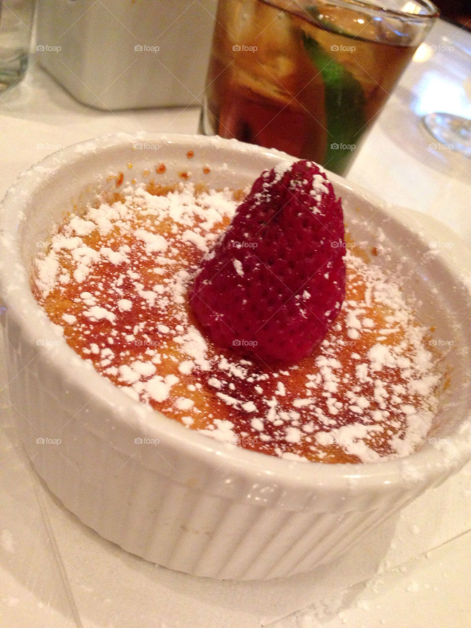 Creme brûlée at Bravo's.