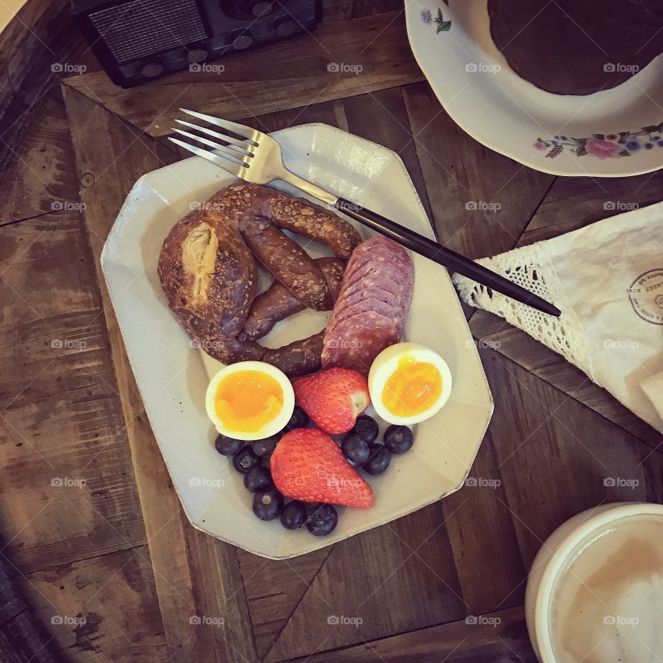 overlooking the table