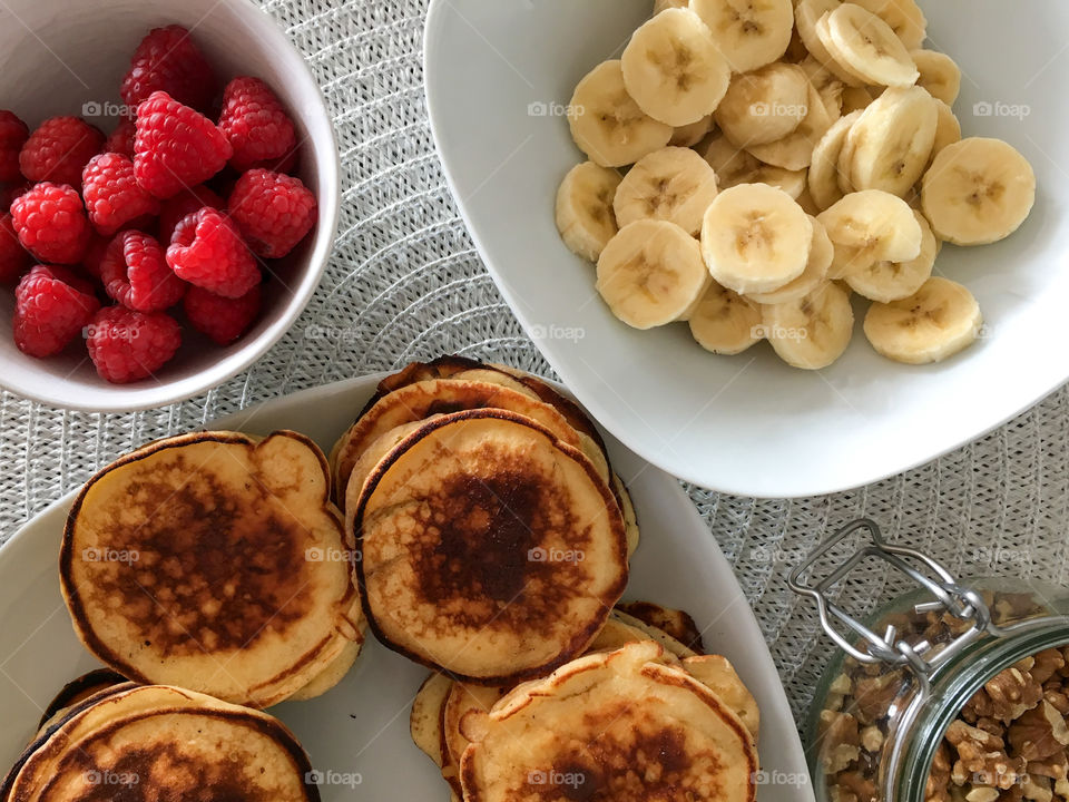 Homemade pancakes