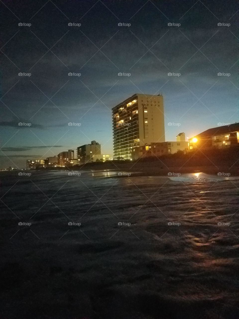 BEACH View at Night