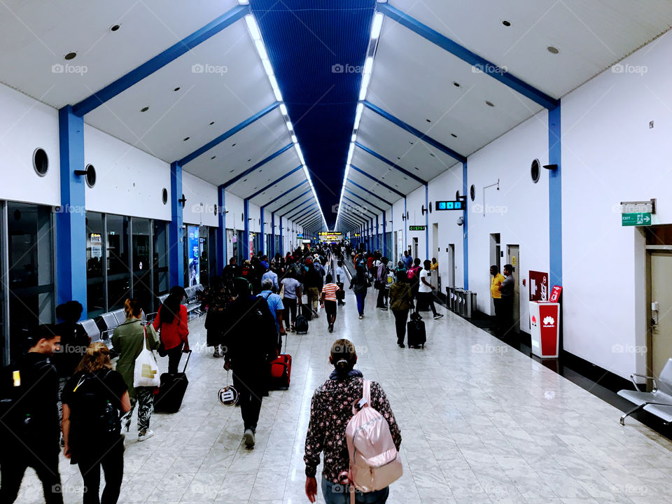 Airport corridor 