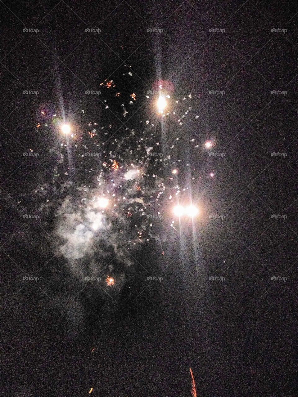 glittering in the night