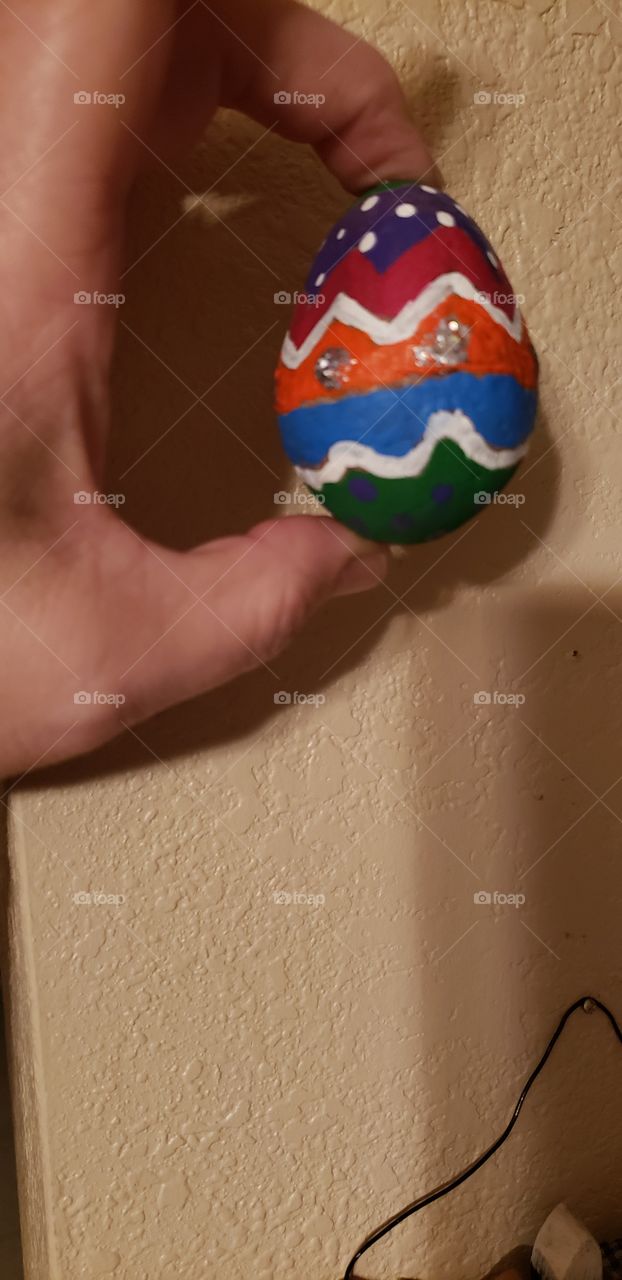 Easter egg rock