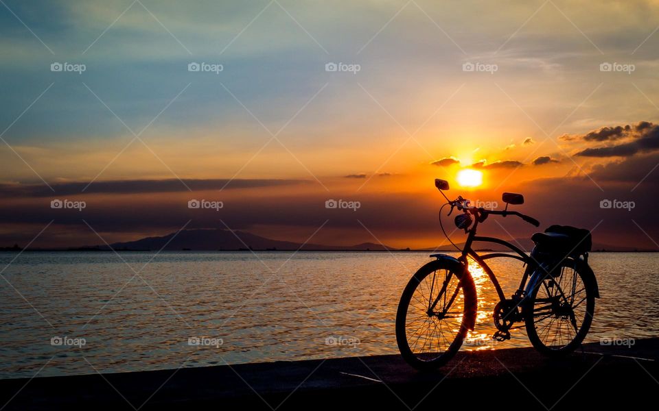 sunset bike