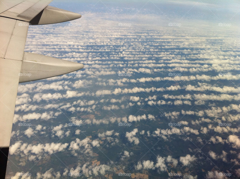 Washboard clouds from above