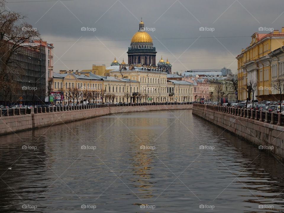 St Isaac. 

This is the largest Russian orthodox cathedral in St Petersburg. 