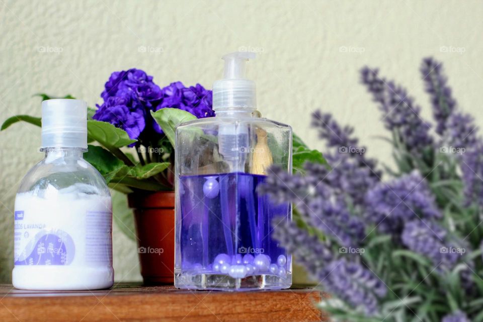 Lavender soap and moisturizer