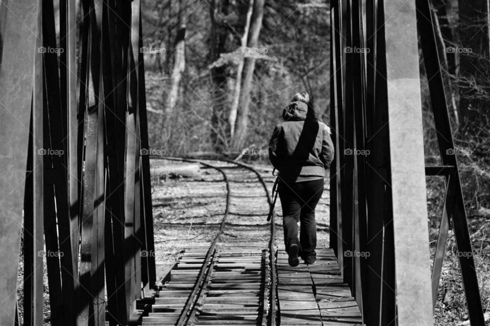 Walking On Bridge