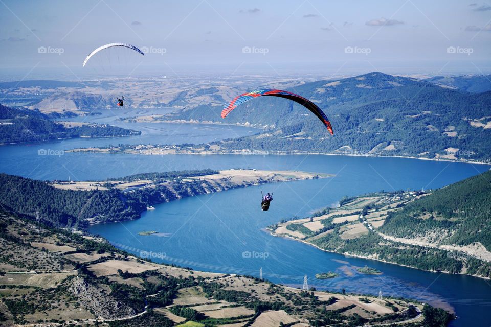 Tandem over mountains