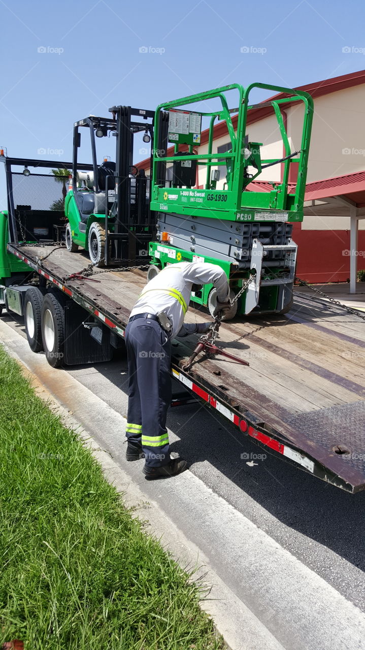 working. Sunbelt rentals.