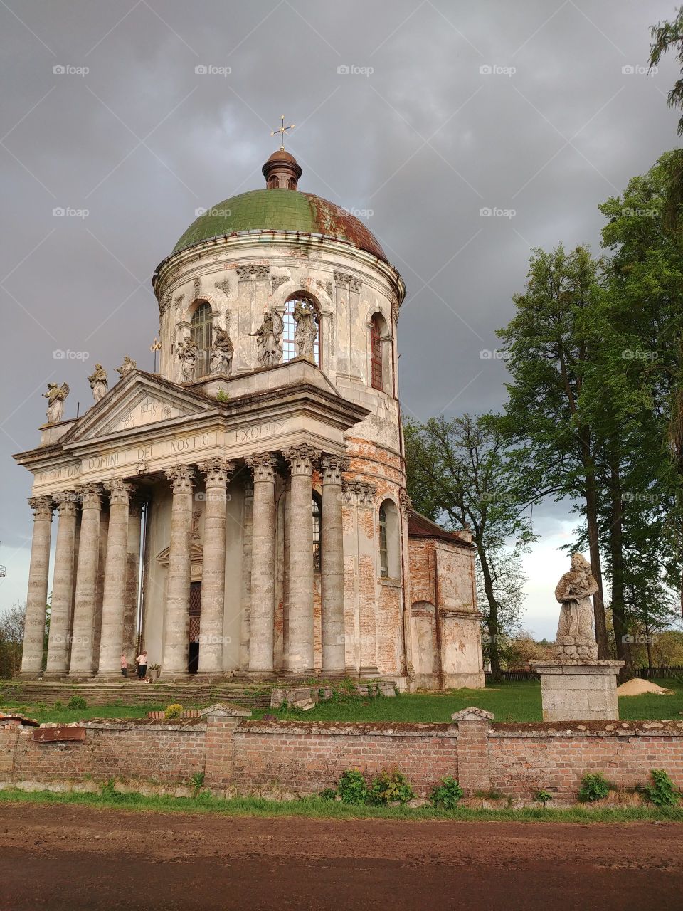 Catholic church in Pidhirtsi, Ukraine