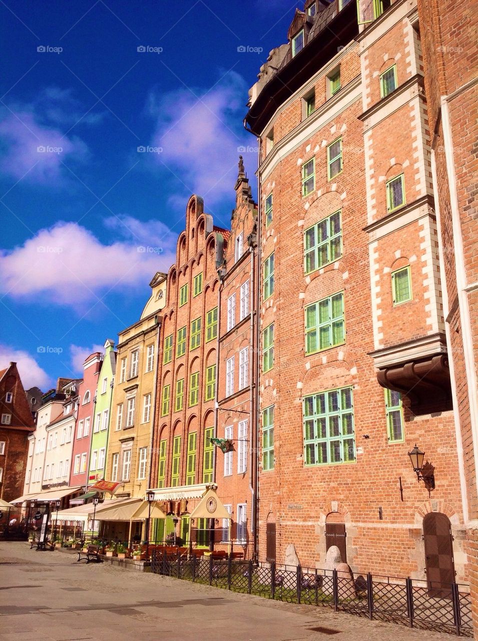 Colorful houses in Gdansk