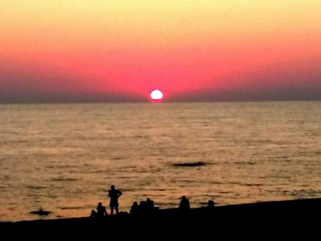 Sunset. I took this pic on a beach of a black sea.