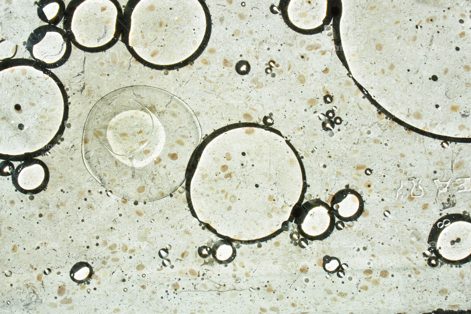 Grey background with bobbles 