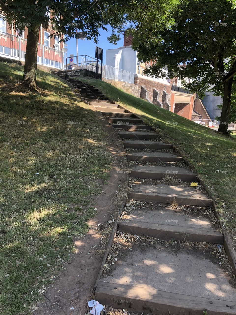 A beautiful summers day in Exeter yesterday as l headed for the city Centre via these classic steps.