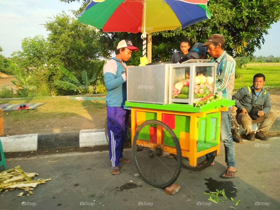 Food on the street_Lombok... Rujak