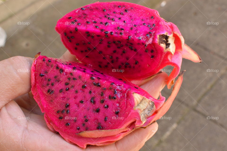 exotic fruit called Dragon fruit