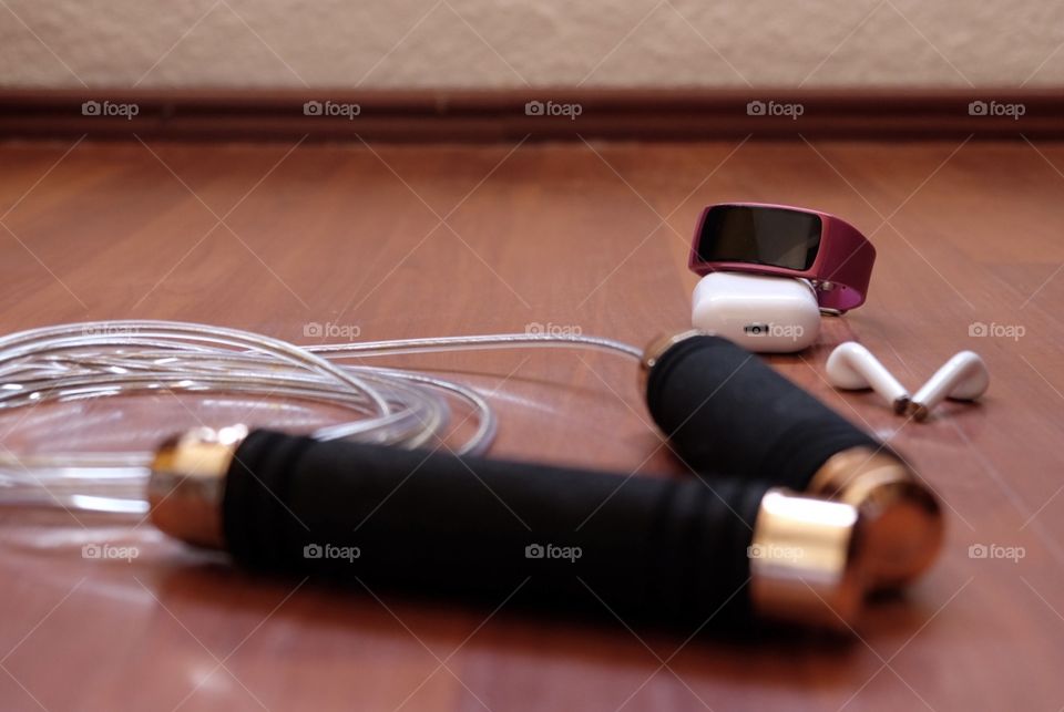 Jumping rope, work out at home gear 