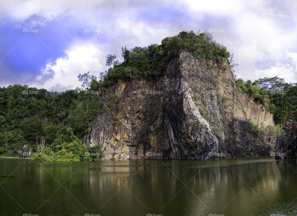 Beautiful scenery by the lake