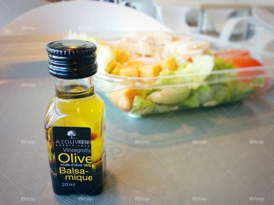 Blsamic vinegar with olive oil