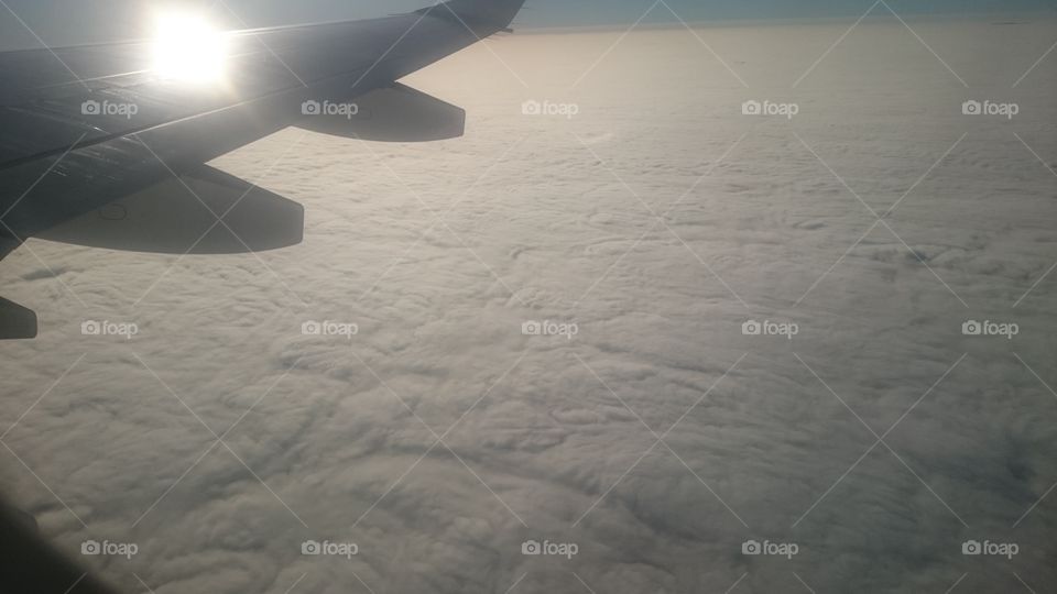 clouds for a aircraft