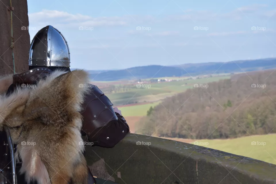 Knight watching his Land
