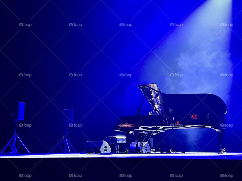 Piano concert stage