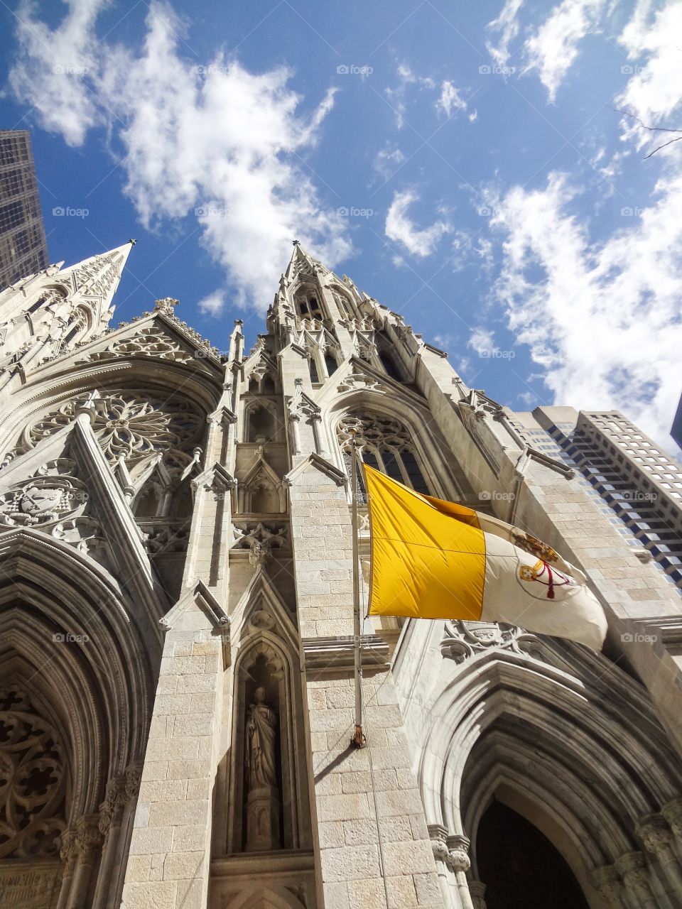 Vatican Flag at Cathedral