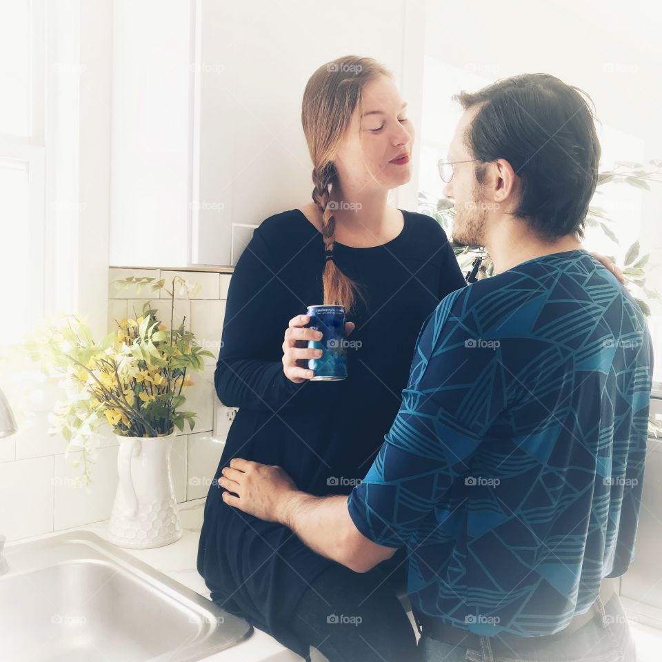 A young couple enjoying each other’s company.