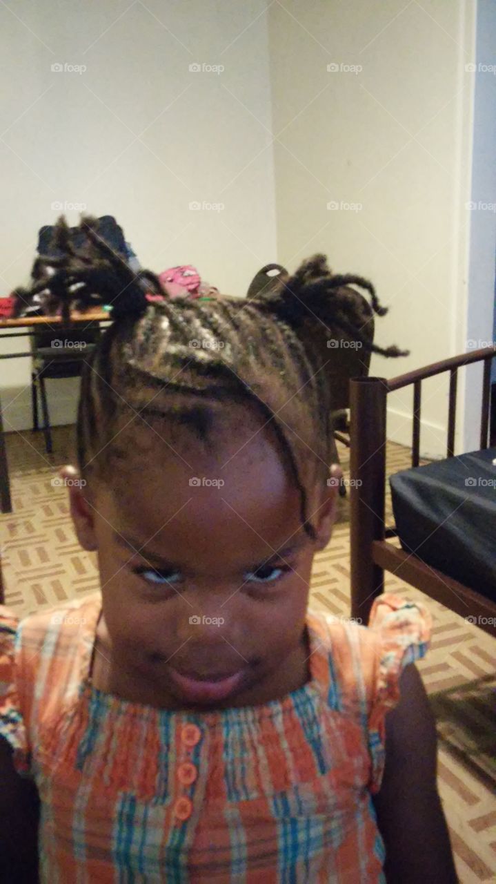 Flash. justice got her hair done by momma